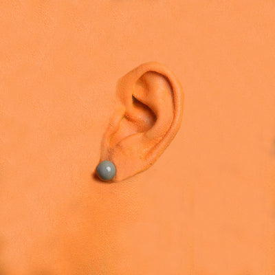 Centouno Grey Stud Earrings Earrings by Cosima Montavoci - Sunset Yogurt