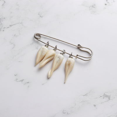 Teeth Statement Brooch