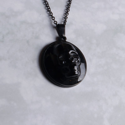 Skull Full Black Pendant