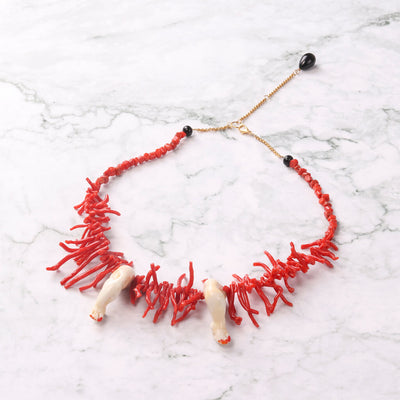 Tiny Leg Coral Necklace