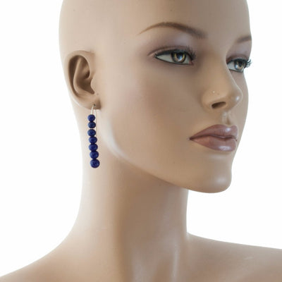 Centouno Cobalt Blue Dangle Earrings Earrings by Cosima Montavoci - Sunset Yogurt