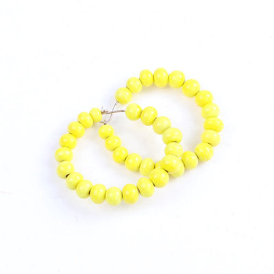 Centouno Yellow Round Earrings