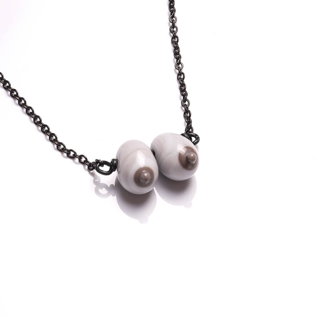 Retro Boobies Pendant Necklace
