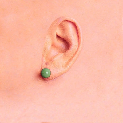 Centouno 60's Green Stud Earrings Earrings by Cosima Montavoci - Sunset Yogurt