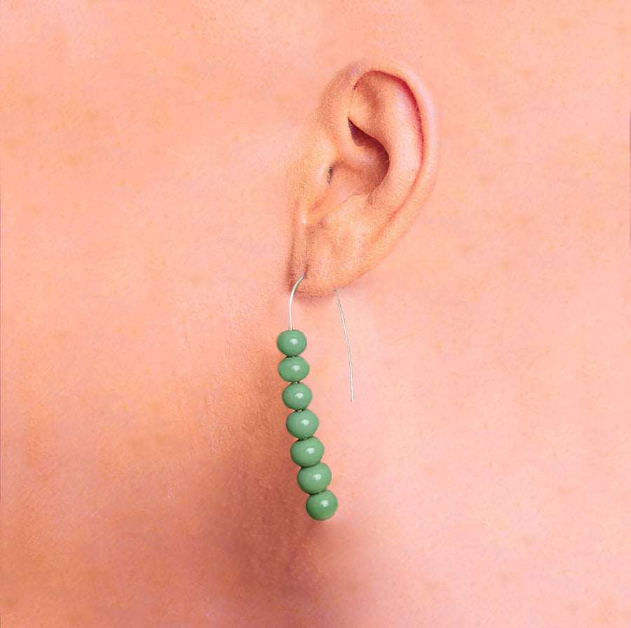 Centouno 60's Green Dangle Earrings