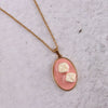 Meaty Bling Cameo Necklace