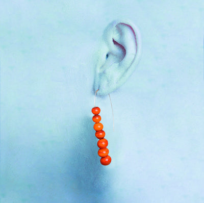 Centouno Red Dangle Earrings Earrings by Cosima Montavoci - Sunset Yogurt