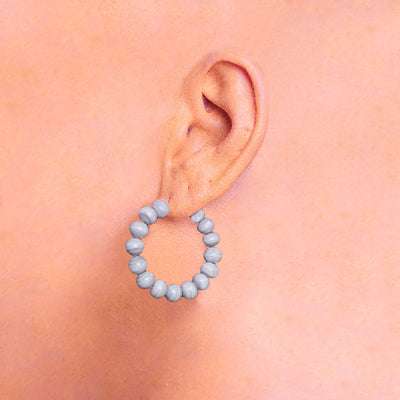 Centouno Marble Lilac Round Earrings Earrings by Cosima Montavoci - Sunset Yogurt