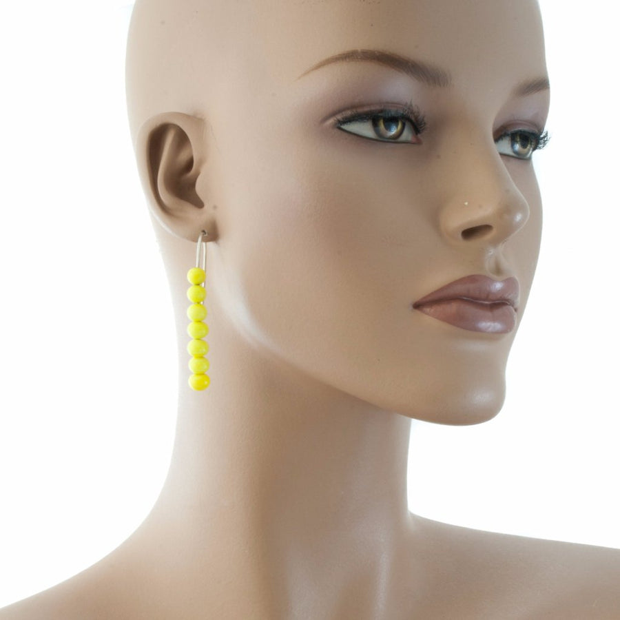 Centouno Yellow Dangle Earrings