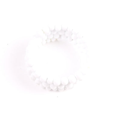 Centouno White Spiral Bracelet