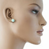 Centouno Marble Green Stud Earrings Earrings by Cosima Montavoci - Sunset Yogurt