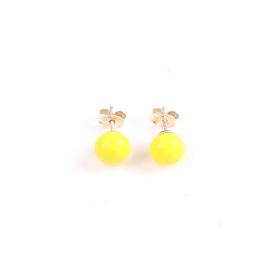 Centouno Yellow Stud Earrings