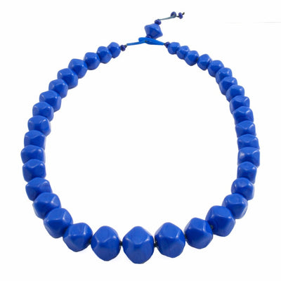 Squarebeat Blue Necklace Necklace by Cosima Montavoci - Sunset Yogurt